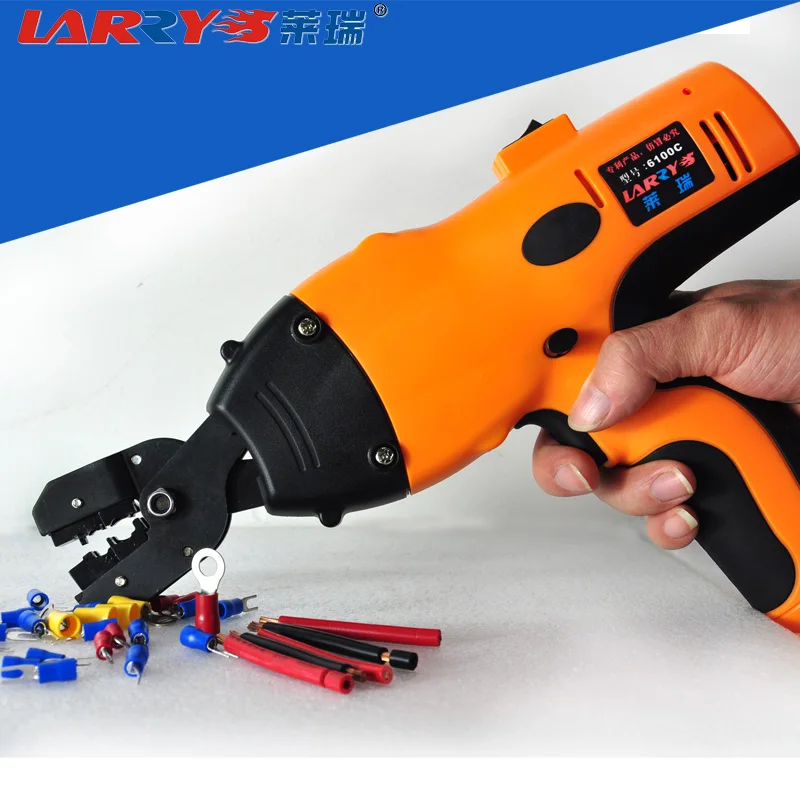 Electronic circular banana terminal press pliers . electric hydraulic