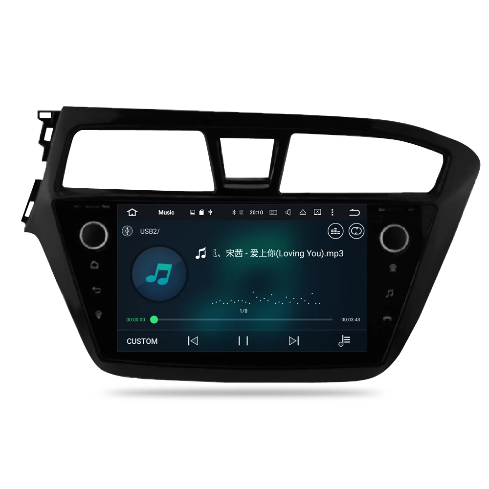 Clearance Android 9.0 Car DVD Stereo Multimedia Headunit For HYUNDAI I20 2015  Auto PC Radio GPS Navigation Video Audio 4G RAM 10