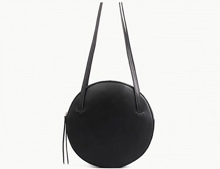 women's round bags leather circle box handbags messenger bag for lady causal shoulder bags portable bag (7)