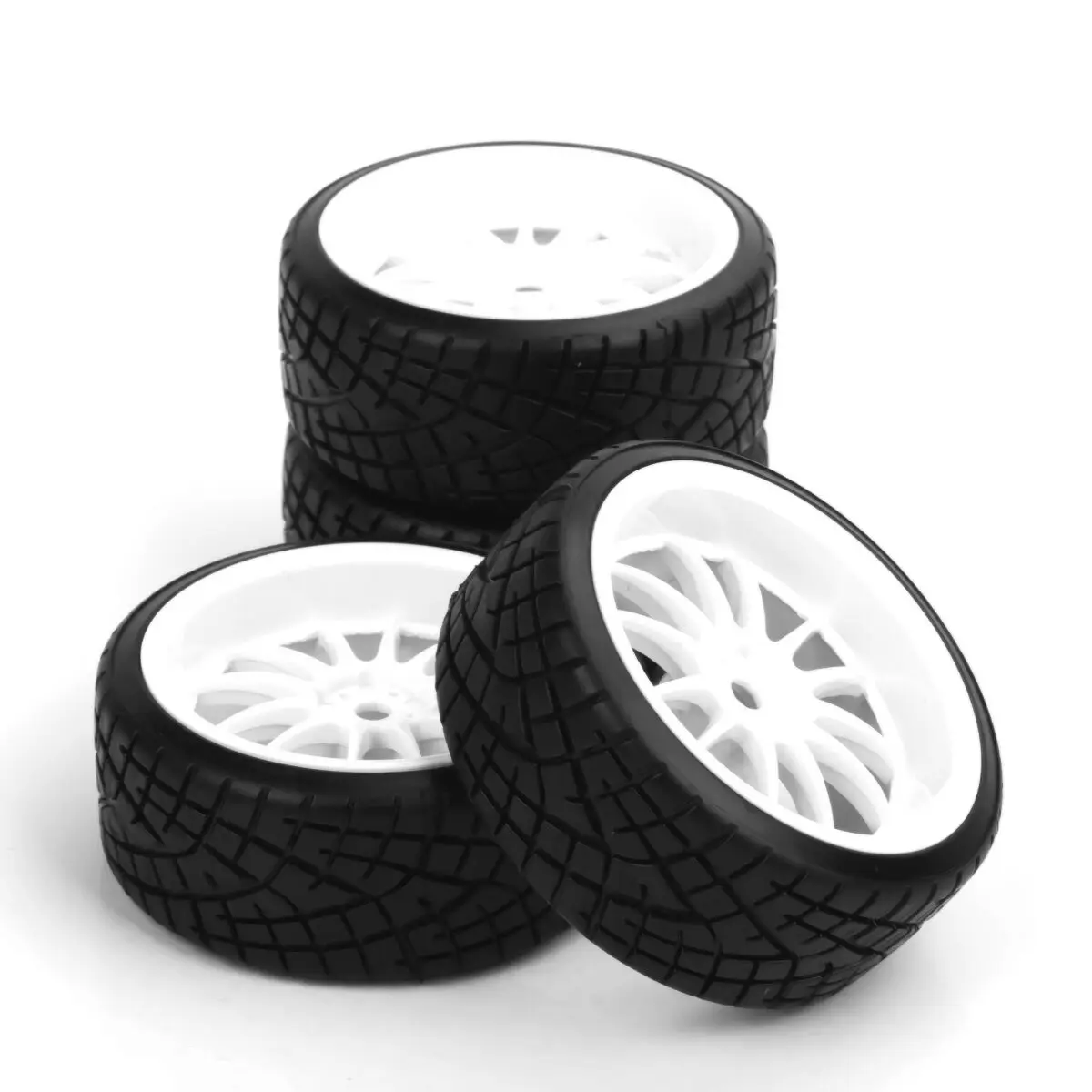 

ARC0151 4Pcs RC Car Drift Tire Wheel Rim Set For HSP HPI Racing 1:10 RC Car 12mm Hex PP0290/069A Tires Wheel