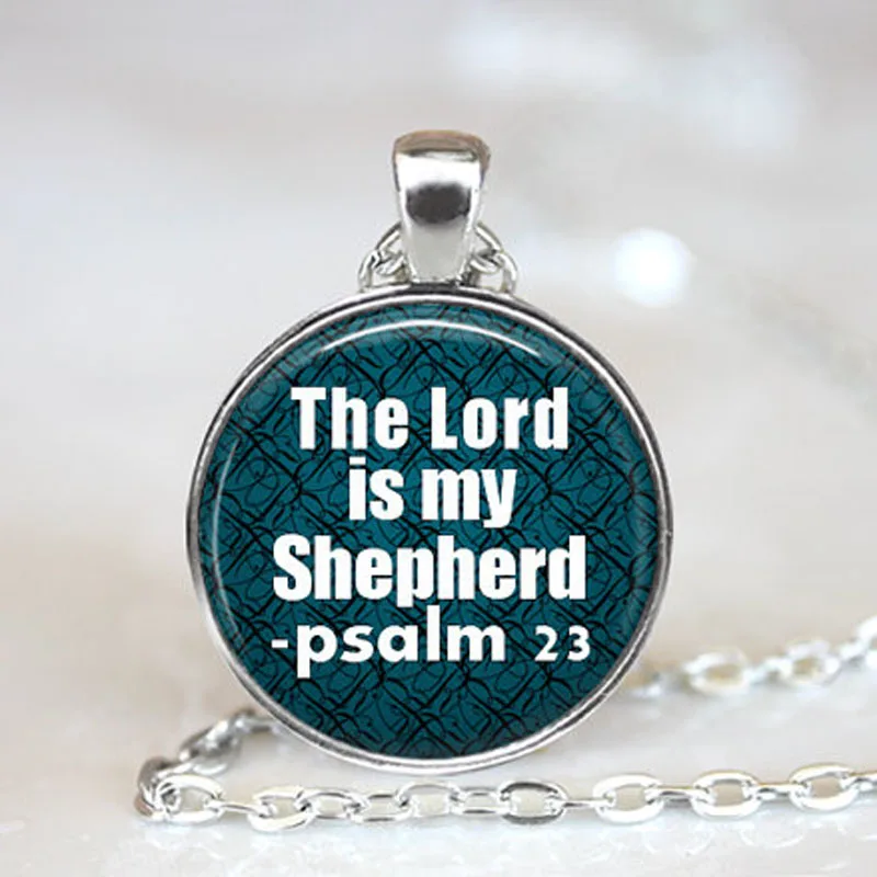 JEPHNE O Senhor É Meu Pastor Salmo 23 Versículo Da Bíblia colar Citações Da Bíblia Cristã Jóias Mulheres Homens Irmã Colares BFF presentes