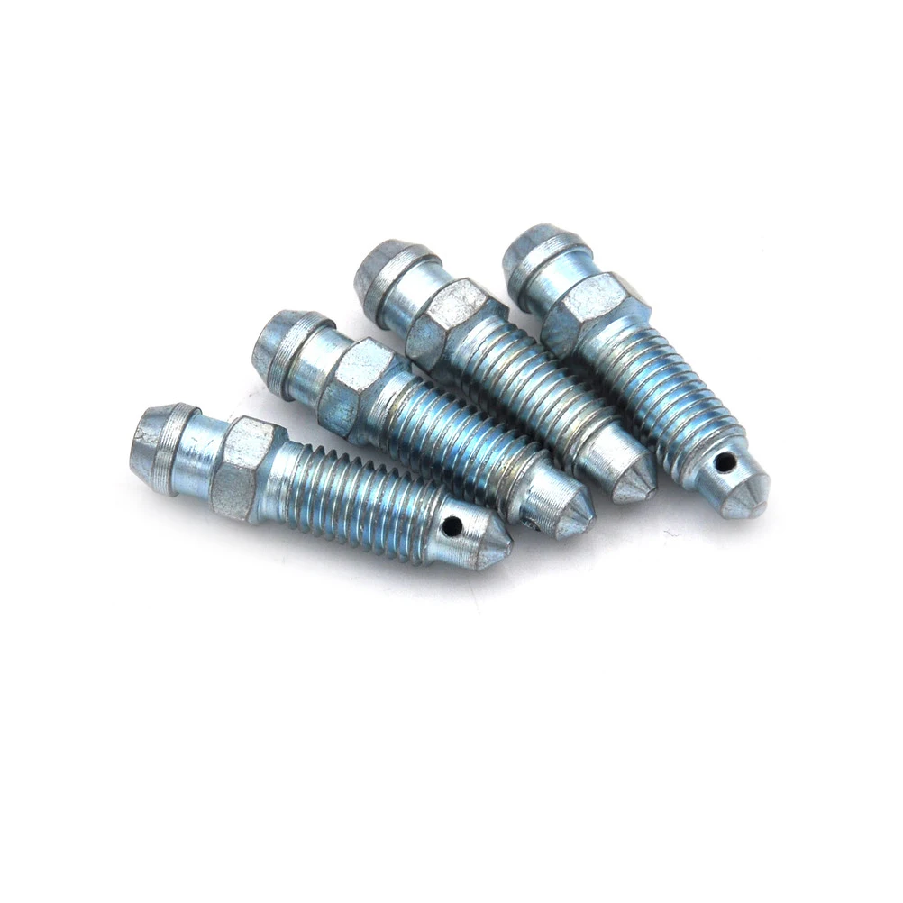 

4pcs/lot durable M7 x 1.0mm Motorcycle Bike Brake Braking Caliper Steel Bleed Screw Nipple