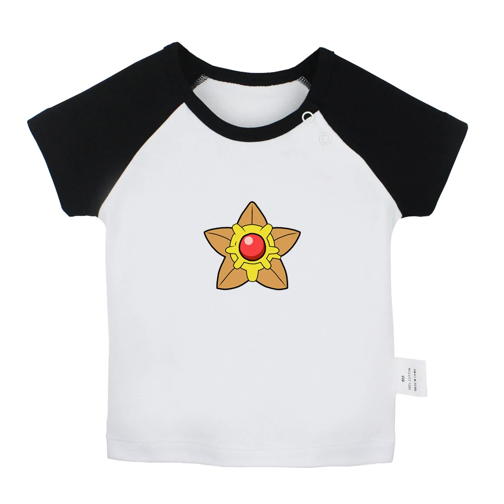 Милые футболки для новорожденных с изображением покемонов Pidgey Staryu weedle Lapras Dragonite Gyarados; футболки с короткими рукавами для малышей