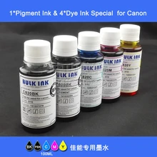 Ximo 5*100 мл бутилированные чернила с пигментными чернилами для PGI-580 CLI-581, PGI-280 CLI-281, PGI-480 CLI-481, PGI-780 PGI-781series и т. д