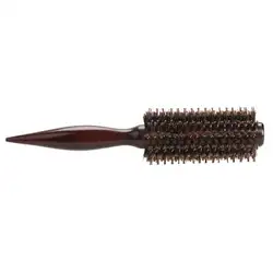 Рулон круглая щетка для волос расческа для волос Уход ручка для инструмента натуральная с круглой щетиной щетка для волос пушистая