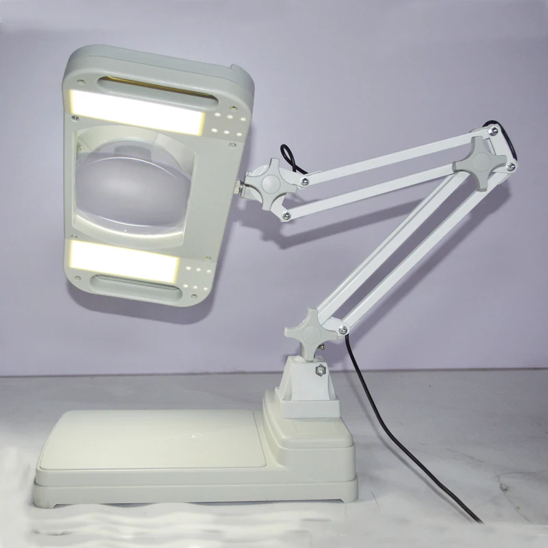 Настольная лампа с крестообразным держателем 110 В 5 шт.|loupe glass|light loupeled magnifier |