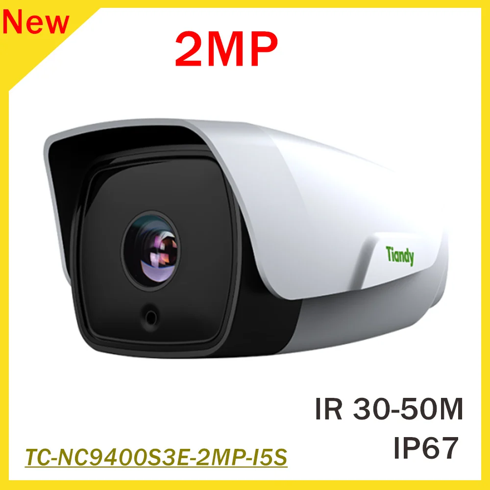 

Tiandy 2mp IP Camera TC-NC9400S3E-2MP-I5S English firmware CMOS 1080P IR 30-50M Outdoor IP67 Bullet camera Security Camera