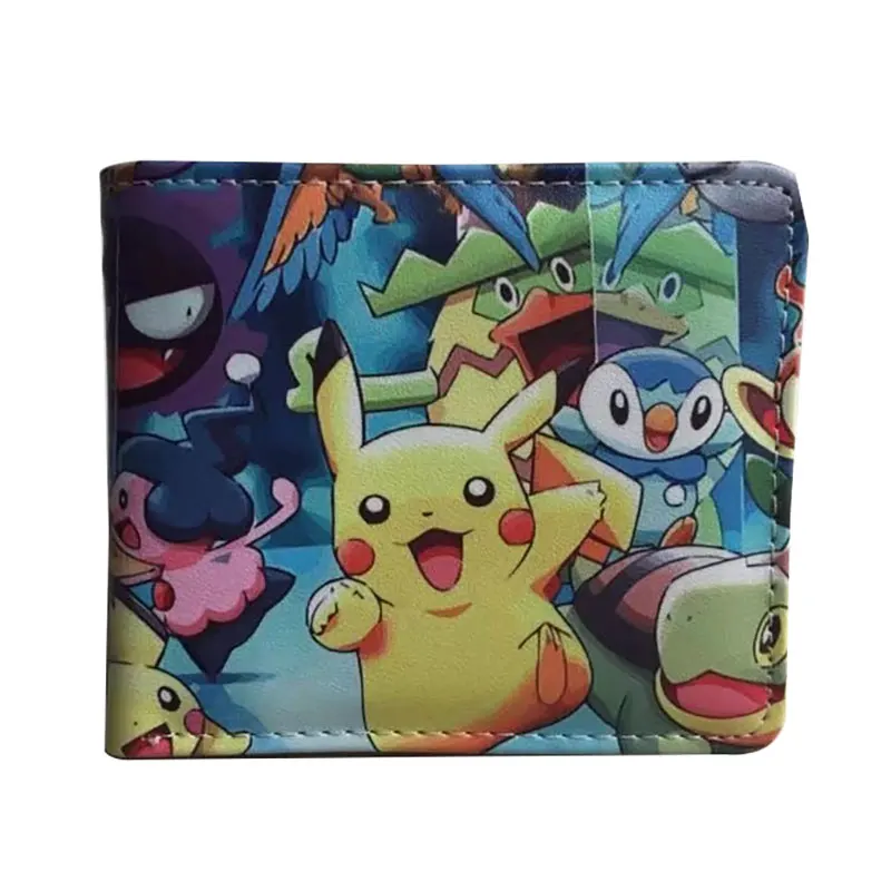 

Cute Cartoon Pokemon Totoro Wallets Gift Boy Girl Leather Short Purse Japanese Anime Dollar Price Card Holder Coin Pocket Wallet