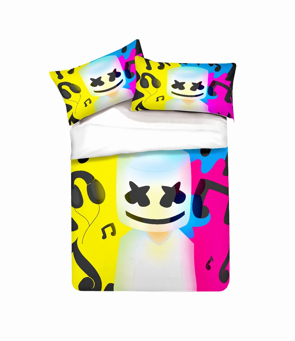 Набор постельного белья с 3d принтом, подарки для диджея Marshmello Friends/Подарочный пододеяльник, набор домашнего текстиля