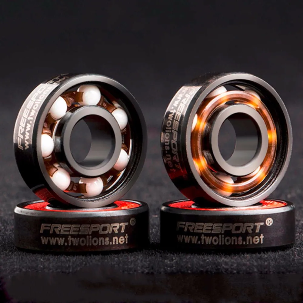 FreeSport 608 الهجين السيراميك تحمل ABEC 9 مضمنة تزلج محامل FreeLine سكيت سكيت LongBoard HandSpinner Rodamientos