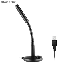 USB Microphone for Computer PC Desktop Laptop Notebook Cable for Recording Gaming Podcasting Condenser microphones XIAOKOA