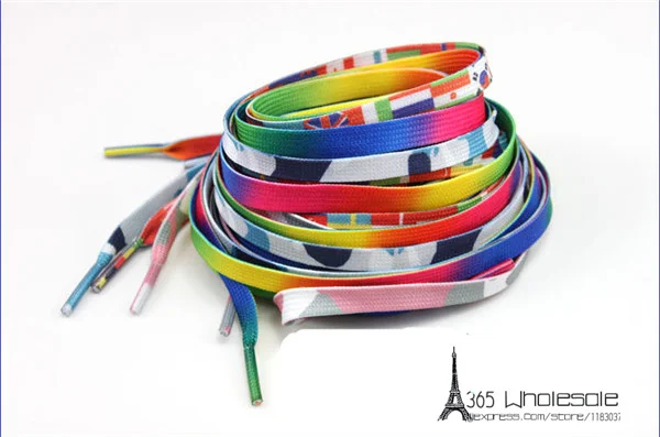 Mixed Colors Shoe Laces Flat Style 120cm 3pairs - 2
