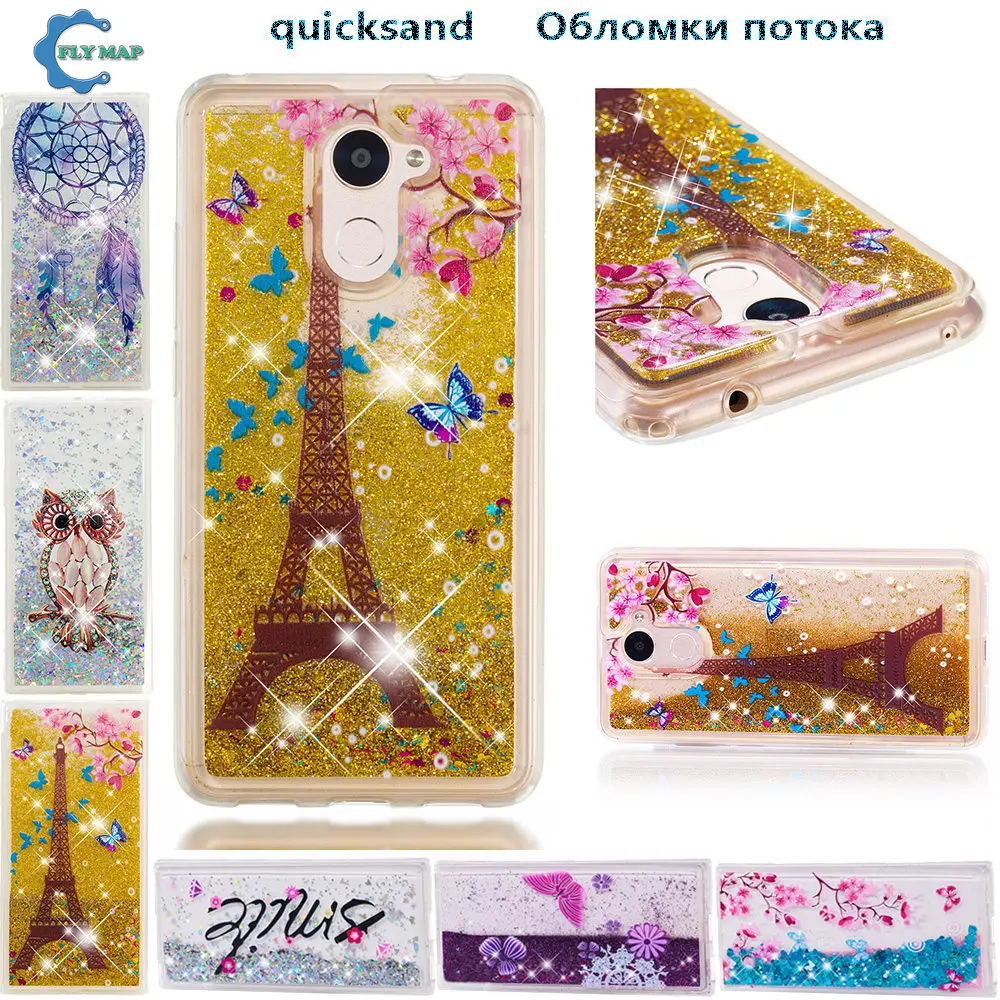 Quicksand Case For Huawei Y7 2017 Dynamic Liquid Glitter Stars Phone Cover Coque Shell TRT-LX1 TRT-L21A TRT-L23 TRT LX1 L23 LX1A |
