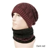 MLTBB зимняя теплая шапка Skullies Beanies шапка мужская зимняя головной убор женский шерстяной шарф Шапка Балаклава шапка Gorras кепка вязаная шапка - Цвет: A