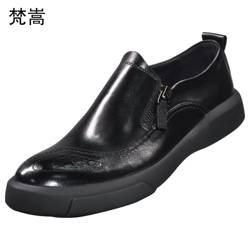 

Genuine Leather casual shoes men cowhide soft bottom Big size all-match cowhide High Quality Business Men Shoes Men Dress Shoes