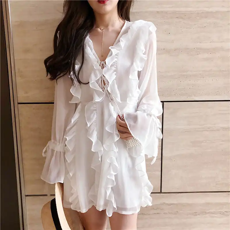 vestido chique branco