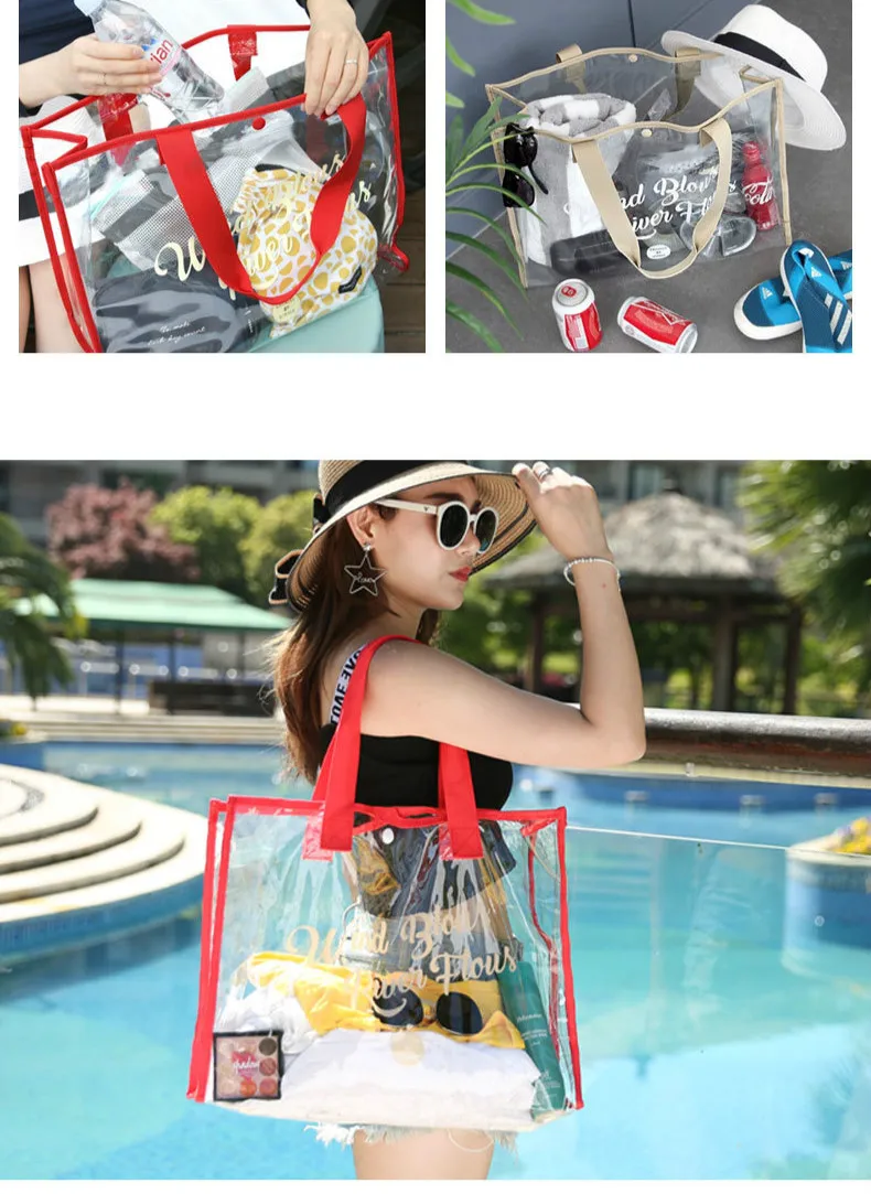 Sac de Plage Transparent - Holographique & Stylé