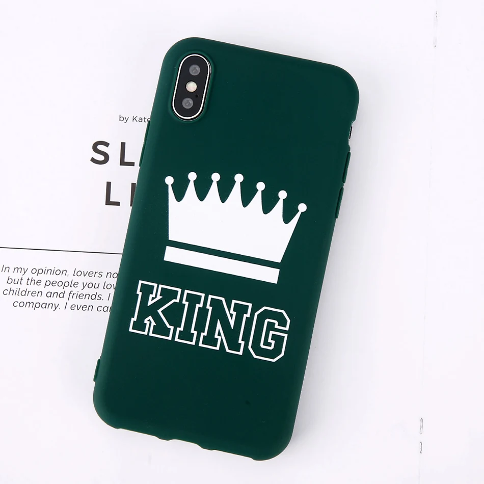 Moskado King queen чехол для телефона для iphone 7 6 6s 8plus X XS Max XR пары шикарные модные симпатичные, из мягкого ТПУ чехол для iphone 11 5S SE