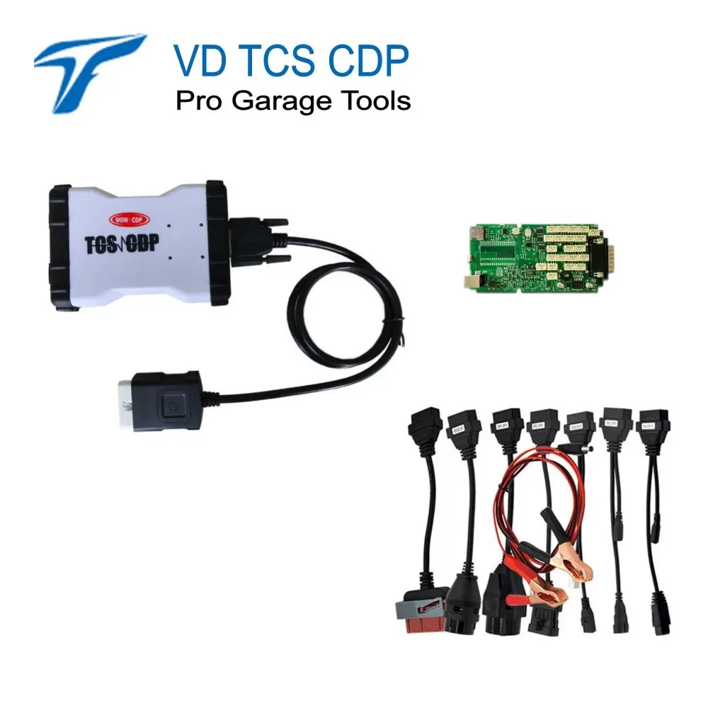 

wow CDP nec relay VD TCS CDP PRO PLUS white color with/no Bluetooth OBD2 Diagnostic tools+ 8pcs full set car cable BEST!!