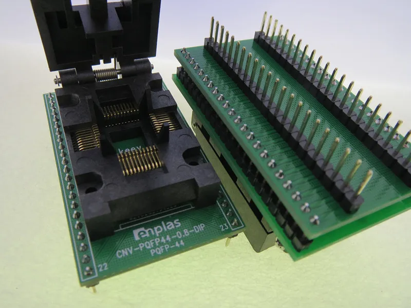 PQFP44/DIP FPQ-44-0.8-16A burn-в гнездо золотым покрытием IC Тесты ing сиденье Тесты разъем Тесты bench