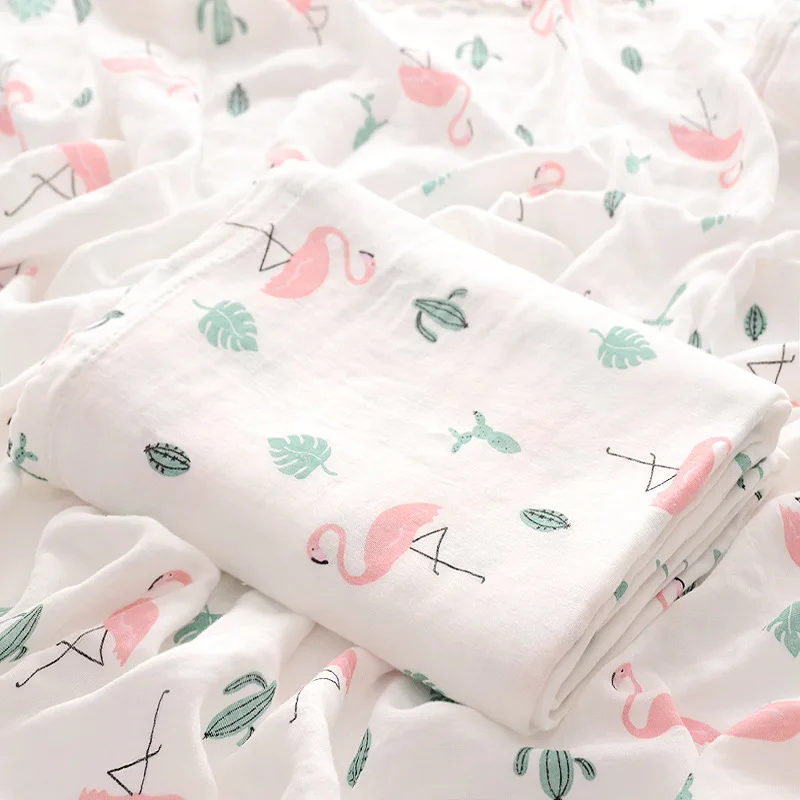 

New Arrival High Quality Soft Bamboo Baby Muslin Swaddle Multi-functional Blankets 140x110cm