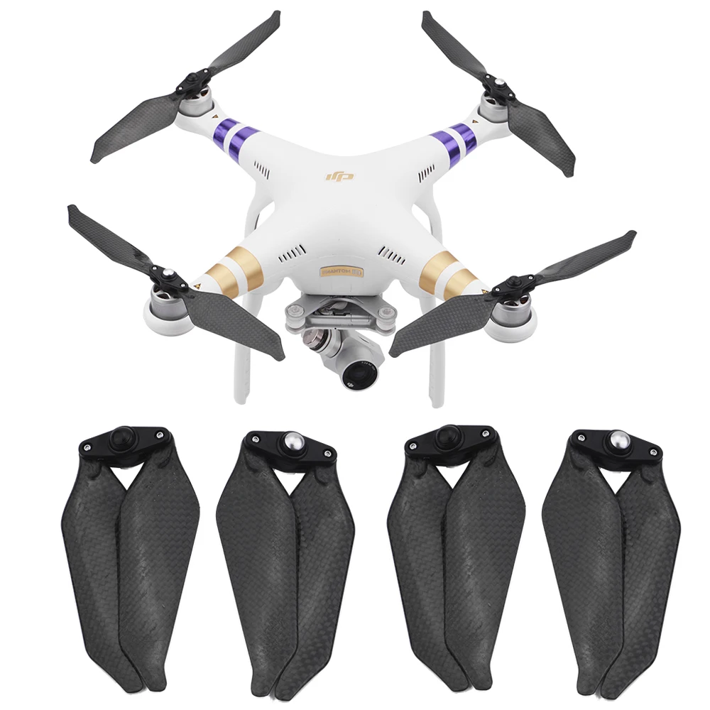 DJI Phantom 3 9455S Carbon Fiber Propeller Low Noise Props Folding Propeller for Phantom 2 Drone Parts Noise Reduction 9455 Wing DJI Phantom 3 9455S Carbon Fiber Propeller Low Noise Props Folding Propeller for Phantom 2 Drone Parts Noise Reduction 9455 Wing