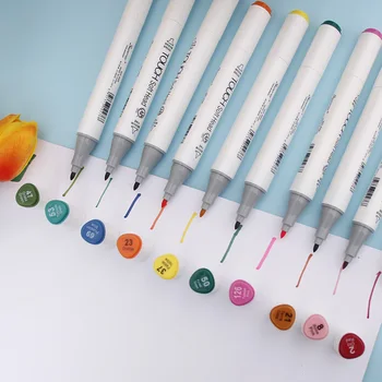 

10 Piece/lot Double Head Sketch Marker Pen Sketch Markers Set For School Drawing Animation Design Markers Random Color