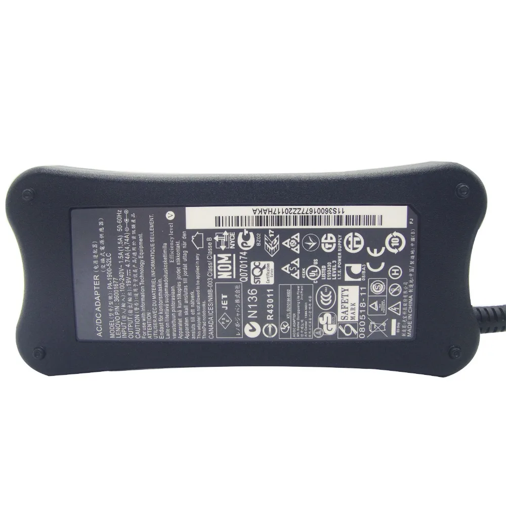Original 19V 4.74A Laptop AC Adapter For Lenovo Y510 G430 G450 Y450 Y430 Y330 PA-1900-52LC 0713A1990 Power Supply Notebook PC 