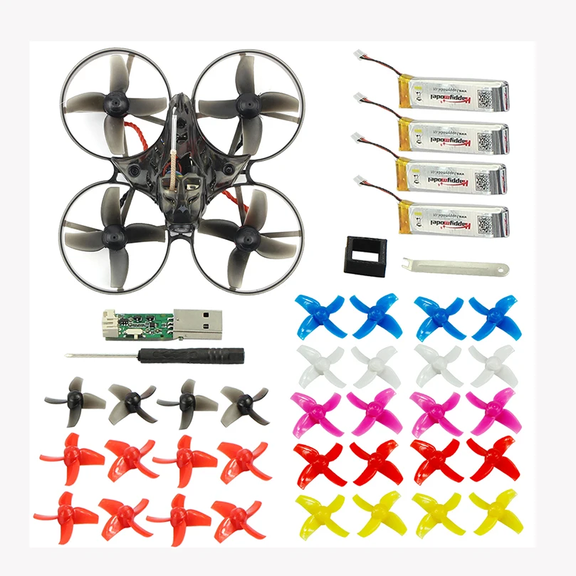 Мини Mobula 7 75 мм Crazybee F4 Pro OSD 2S bwoop FPV гоночный Дрон Квадрокоптер с обновлением BB2 ESC 700TVL BNF с 10 парными пропеллерами