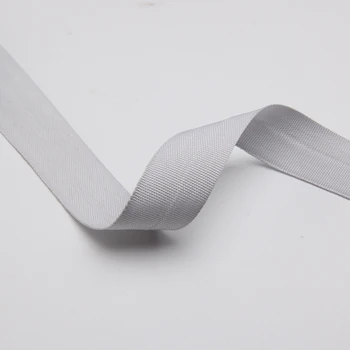 

20mm grey color polyester ribbon bia strap for sale