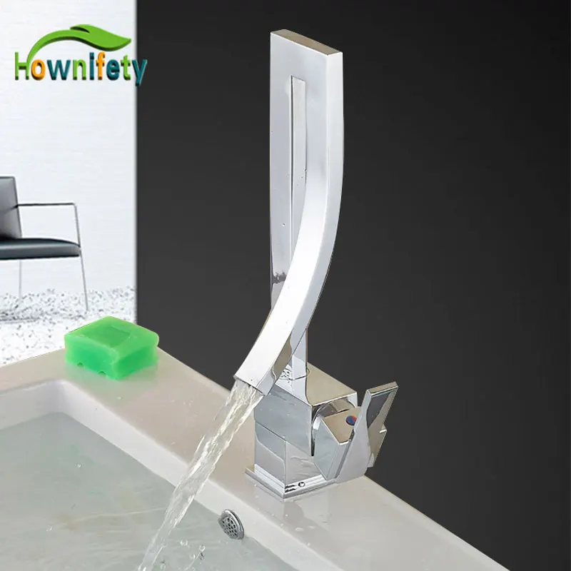 

Basin Sink Faucet Brass Polished Basin Faucet Bath Vanity Sink Faucet Single Handle Design three colors