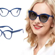 MINCL/модные Брендовая Дизайнерская обувь оптика очки «кошачий глаз» солнцезащитные фотохромные Для женщин очки для чтения UV400 с коробкой FML