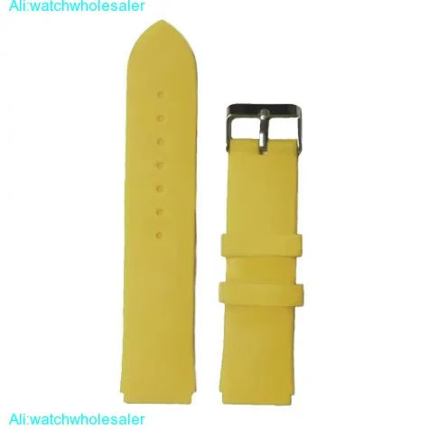22mm Camel Brown Color Silicone Jelly Rubber Unisex Watch Band Strap WB1061Q22JB