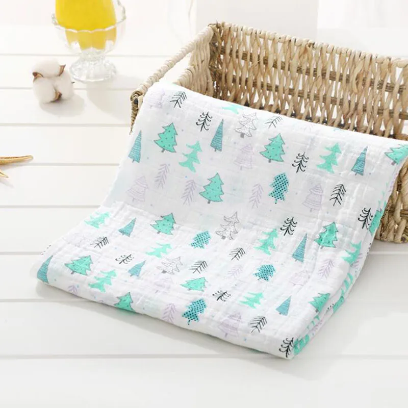 Детские одеяла хлопчатобумажные аксессуары для фотографирования новорожденных коляска чехол мультфильм шаблон обертывание ребенка игровой коврик муслин пеленание одеяло - Color: baby blanket 1