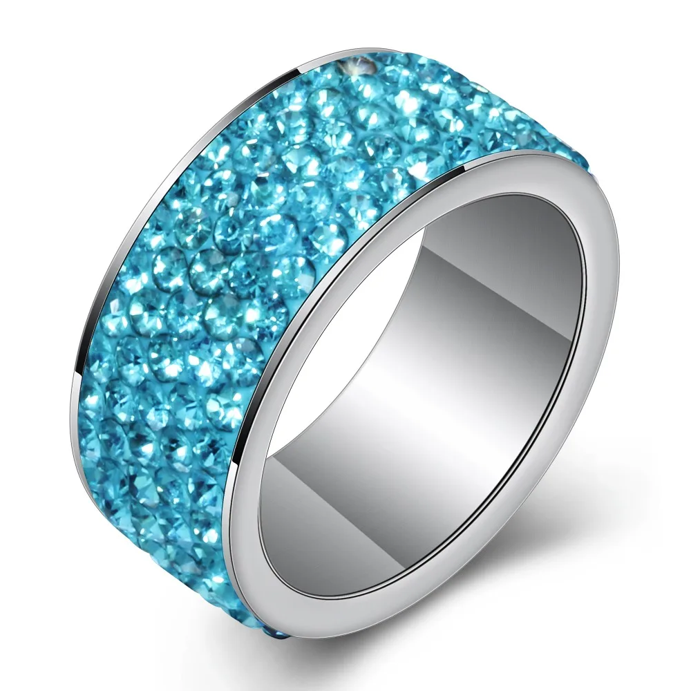 Fashion gift Charm Party rhinestone Stainless Steel CZ Crystal Rings wedding rings,jewelry rings,ring jewelry