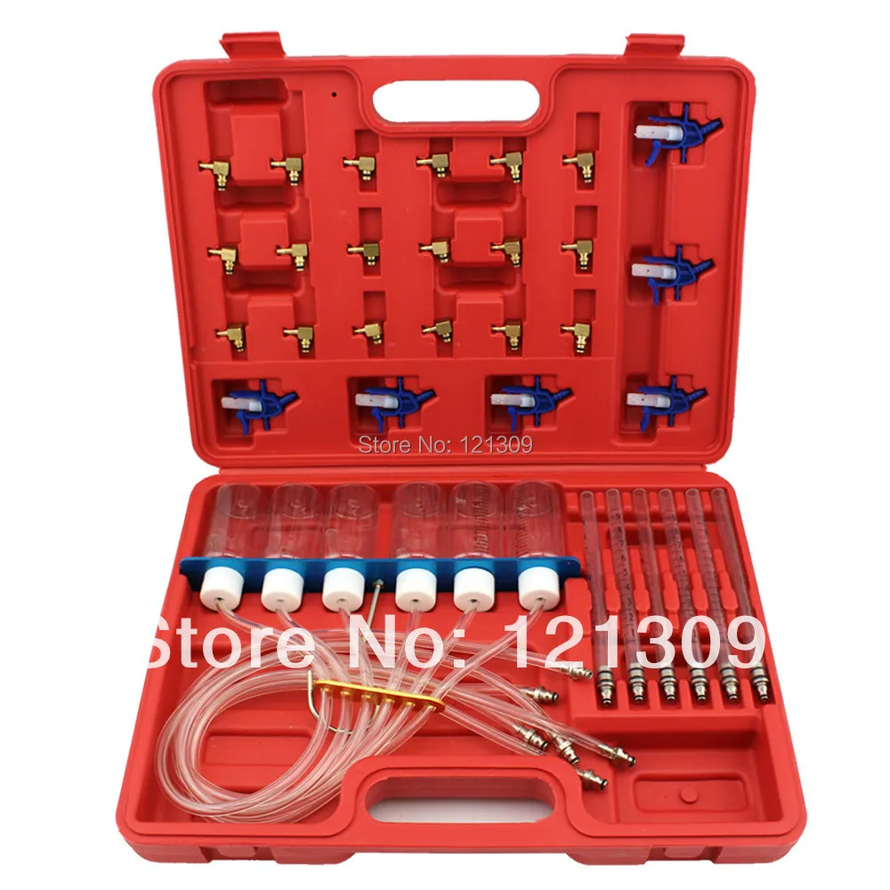 Diesel injector flow testing kit common rail automotive tools on