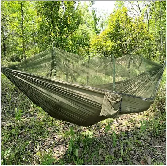 ФОТО LuckyAngel Double Person Hammock Parachute Portable Outdoor Camping Indoor Home Garden Sleeping Hammock Bed 300kg Max Loading
