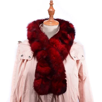

(TopFurMall ) Multi Color Lady Winter Real Rex Rabbit Fur Scarf Neck Rings Women Fur Pashmina Wraps LF9009