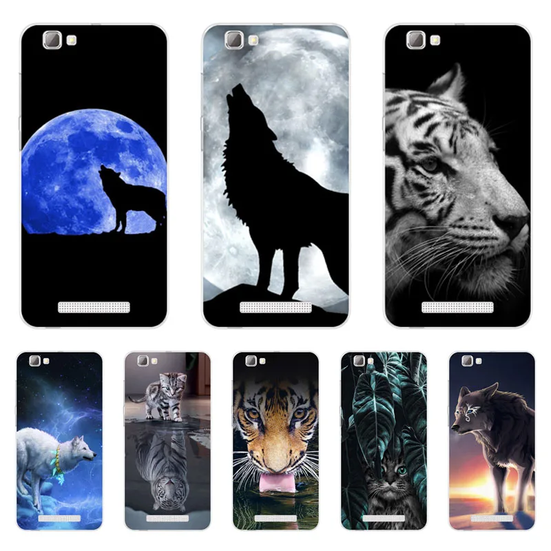 zte blade A610 Case Silicon Wolf beast Painting Soft TPU Back Cover for BA610 Protect Phone cases shell |