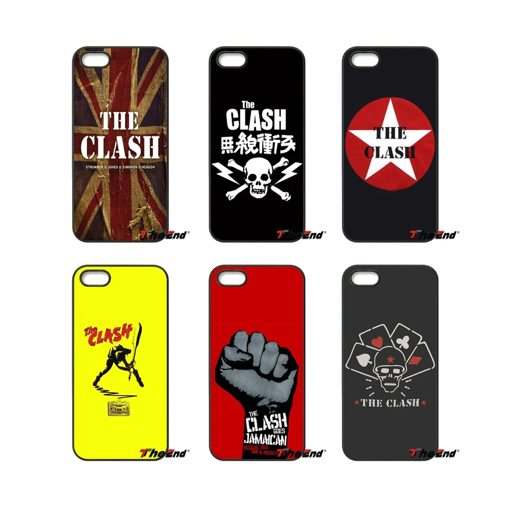 Для ipod touch iphone 4 4S 5 5S 5C SE 6 S 7 Plus Samung Galaxy A3 A5 J3 J5 J7 2016 2017 Clash группы призывающей музыка