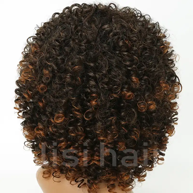 Lisi Volosy Korotkie Vyushiesya Korichnevyj Cvet Sinteticheskie Pariki Dlya Chernyh Zhenshin Pricheska Vysokaya Temperatura Volokna Srednij Razmer Volos Aliexpress