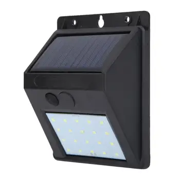 

20LED Solar Light Waterproof Outdoor Garden Pathway Light Control Wall Lamp