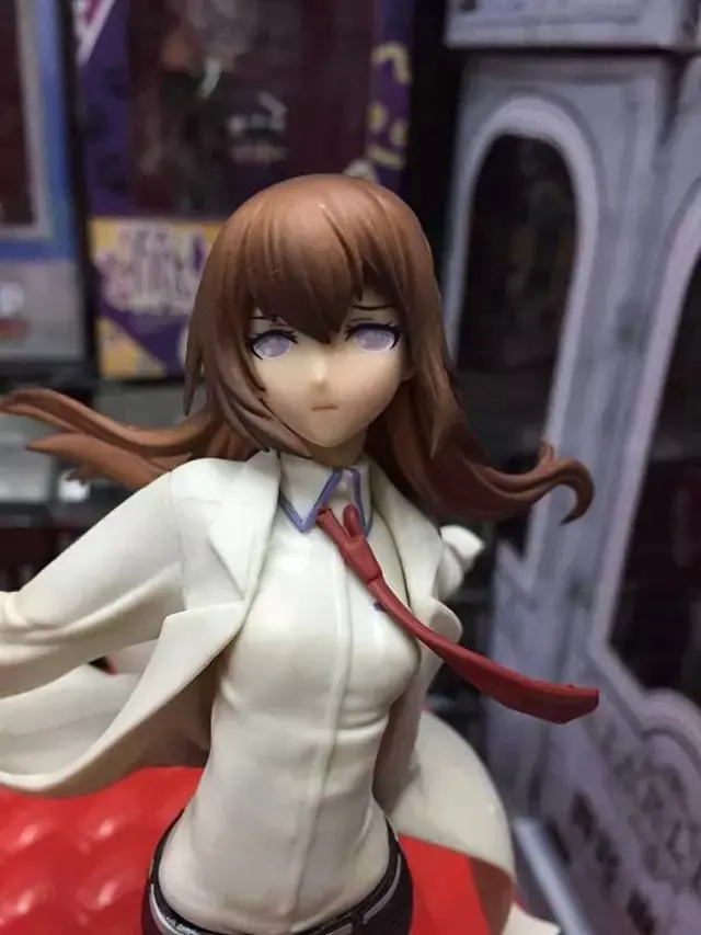 Аниме Steins ворота Makise Kurisu фигурку белый костюмы Сексуальная модель игрушечные