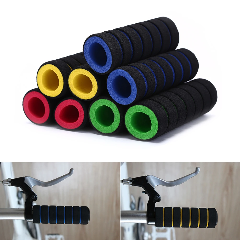 

1pair Non-slip Bike Racing Bicycle Motorcycle Motorbike hand grip Handle Bar Foam Sponge Grip Cover four colors