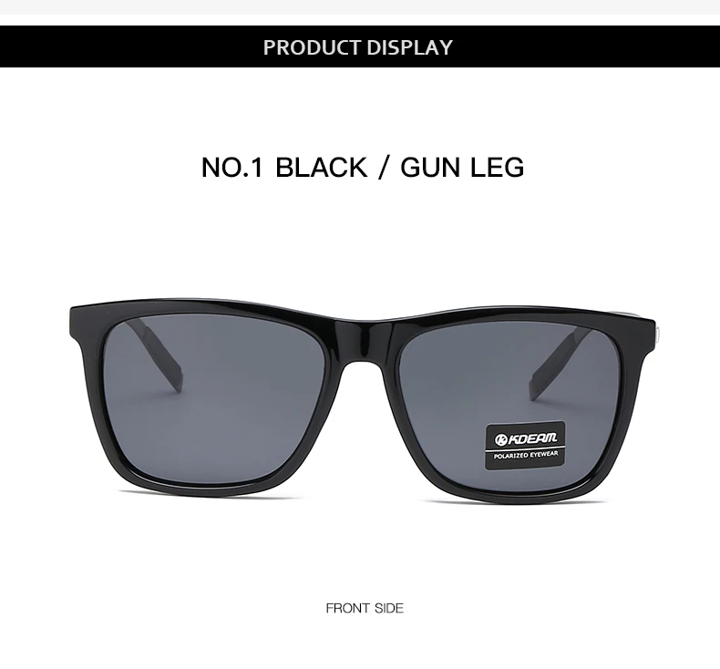 KDEAM бренд Новые квадратные унисекс Ретро алюминиевые солнцезащитные очки поляризованные линзы Винтажные Солнцезащитные очки для мужчин/женщин UV400