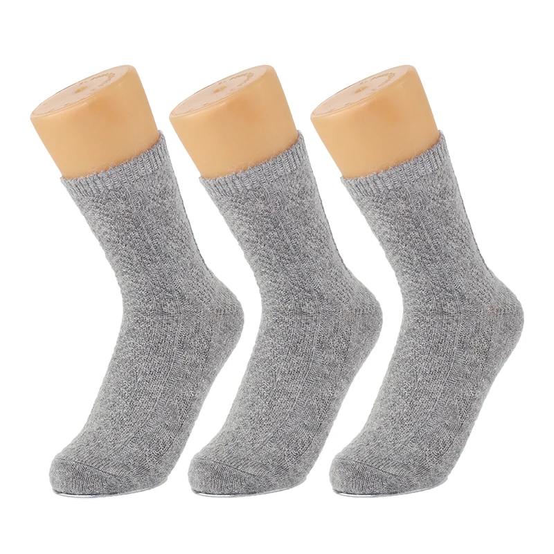 3PK натуральный мех кролика женские носки шерсть высококлассные мягкие теплые зимние короткие носки Coolmax компрессионный толстый бренд обуви женские носки
