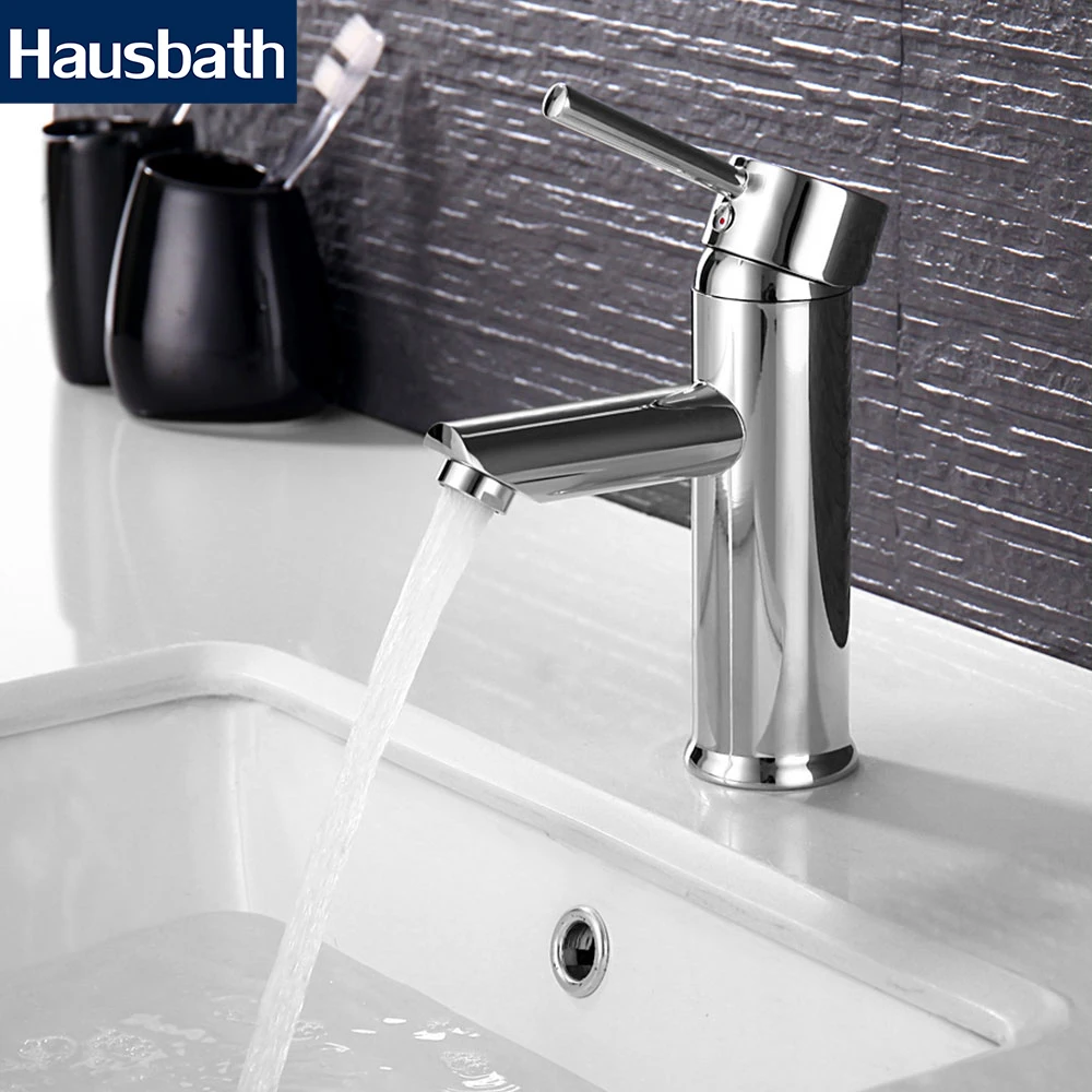 

Bathroom Basin Faucet Mixer Basin Tap Stainless Steel Chrome Finished Single Hole Bathroom Taps Hot and Cold Water Tap