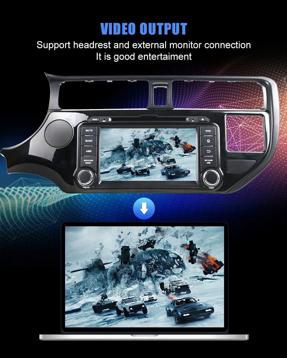 Flash Deal KANOR 4G RAM 8 Core Android 8.0 Car Multimedia Player for KIA Rio K3 2011 2012 2din Car Radio GPS Multimedia Autoradio 5