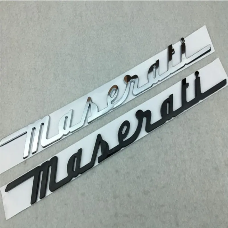 Матовый черный для Maserati багажник плашка с логотипом эмблемы значки Ghibli