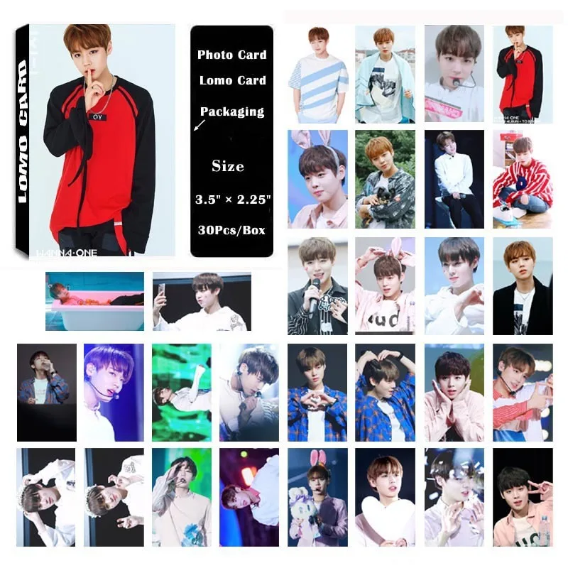 KPOP WANNA ONE Album PARK JI HOON самодельная бумага Lomo Card фото карта HD Фотокарта игрушек, для подарка, для фанатов